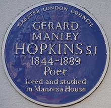 GerardManleyHopkinsBluePlaque